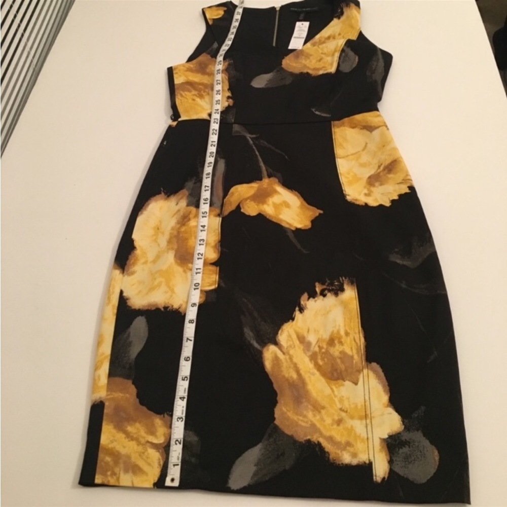 White House Black Market SL Dark Grand Floral Sheath Dress - Picture 4 of 7